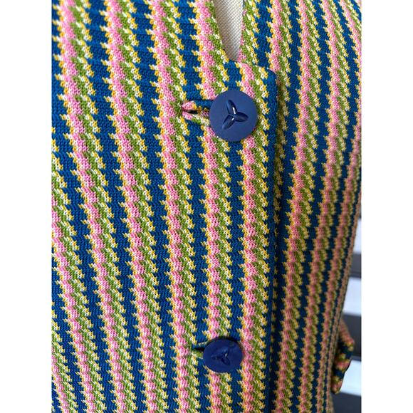 Vintage 50s60s Knit Jacket Midcentury Rockabilly PinUp Jackie O Preppy Easter - Picture 4 of 11